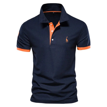 AIOPESON Embroidery 35% Cotton Polo Shirts for Men Casual Solid Color Slim Fit Mens Polos New Summer Fashion Brand Men Clothing - petguardiansupplies