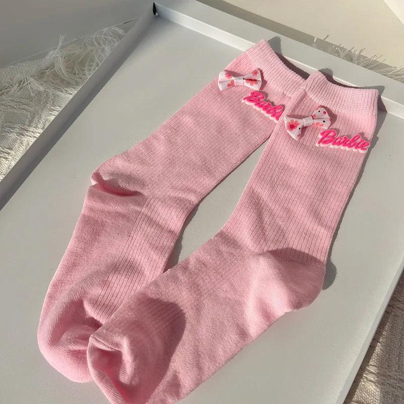 Kawali Anime Barbie Home Floor Socks Pink Fashion Sweet Warm Soft Comfortable Ins Cute Girls Gift Birthday Gift For Girlfriend - petguardiansupplies