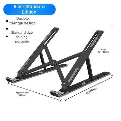 Adjustable Laptop Stand Cooling and Elevation Desktop Holder Portable Universal Laptop Stand for Home Office Desk - petguardiansupplies