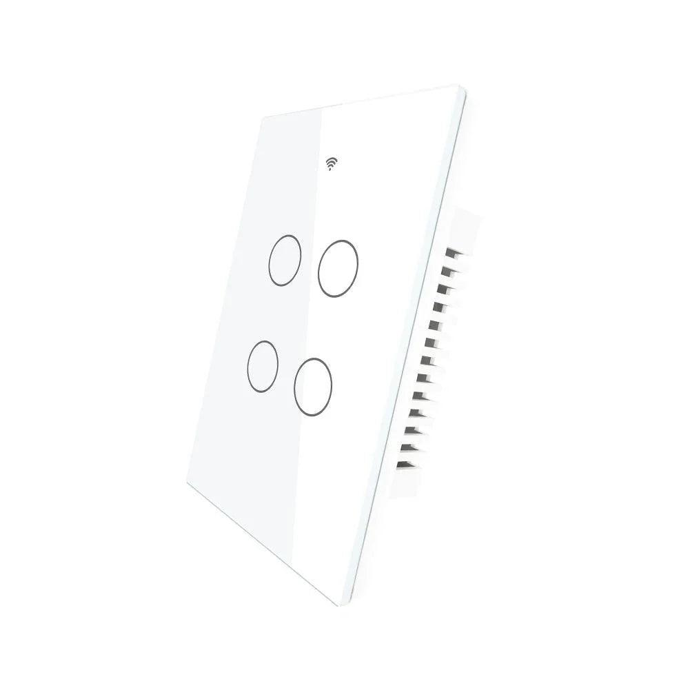 MOES Smart Glass Panel Switch Smart Life/Tuya App Multi-Control Association, Voice Control with Alexa,Google Home,1/2/3/4 Gang - petguardiansupplies