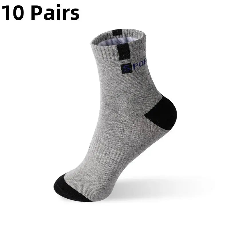 5/10 Pairs Men Bamboo Fiber Autumn Winter Men Socks Breathable Cotton Sports Sock Breathable Deodorant Business Socks Size 37-43 - petguardiansupplies