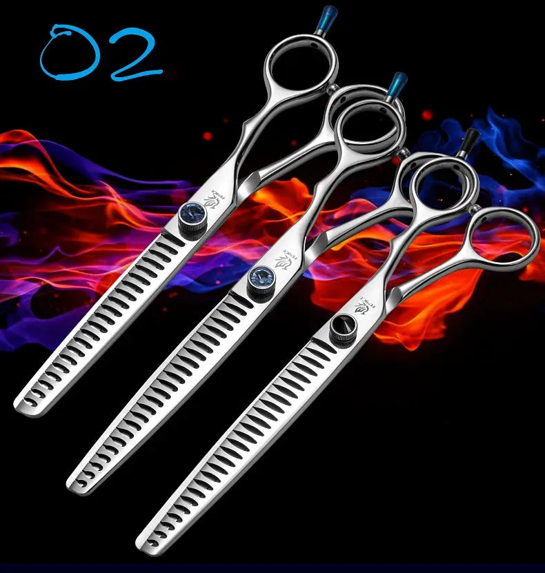 Fenice 7.0/7.5/8.0inch Professional Pet Grooming Scissors Dog Beauty Scissor Chunkers Pet Items Dogs Thinning Scissors Groomer - petguardiansupplies