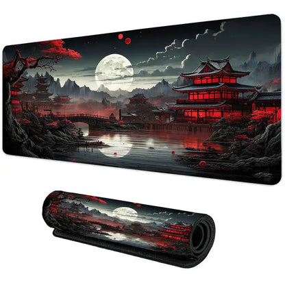 Starry Sky Moon Mouse Pad Large Computer Office Game Table Mats XXL Rubber Anti-slip Gaming Keyboard Mousepads Long Desk Pads - petguardiansupplies