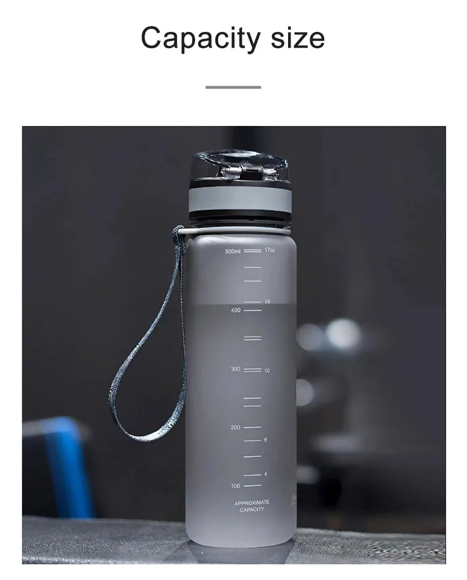 Hot Sale 500/1000ML Sports Water Bottle Shaker Outdoor Travel Portable Leakproof Drinkware Tritan Plastic Drink Bottle BPA Free - petguardiansupplies