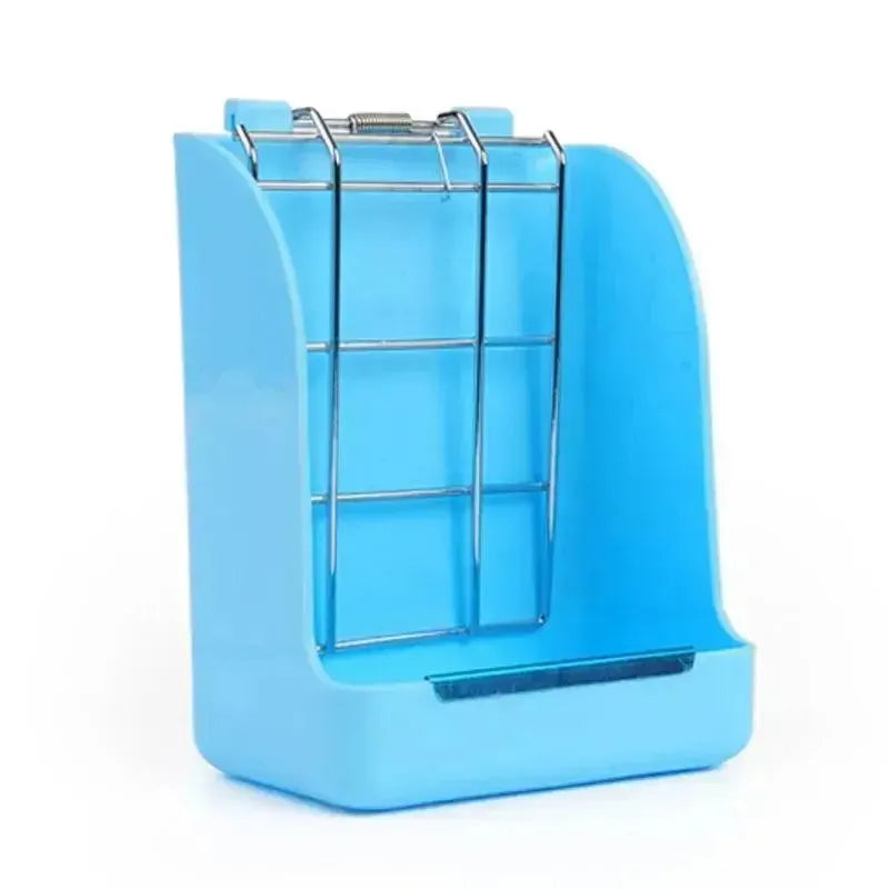 Rabbit Feeder Holder Hay Feeding Dispenser Container For Rabbit Guinea Pig Small Animals Hanging Cage Fixed Food Basin - petguardiansupplies