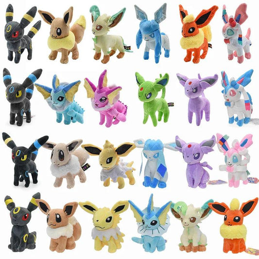 Kawaii Mimikyu Eevee Stuffed Plush Toy Pokemon Evolution Umbreon Flareon Jolteon Glaceon Vaporeon Sylveon Espeon Peluche Dolls - petguardiansupplies