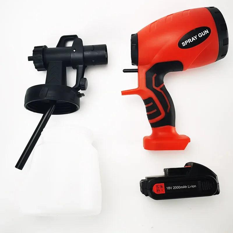 Detachable High Pressure Electric Spray Gun For Home Use Wireless Lithium Battery Powered Paint Spraying Tool Disinfection Gun - petguardiansupplies