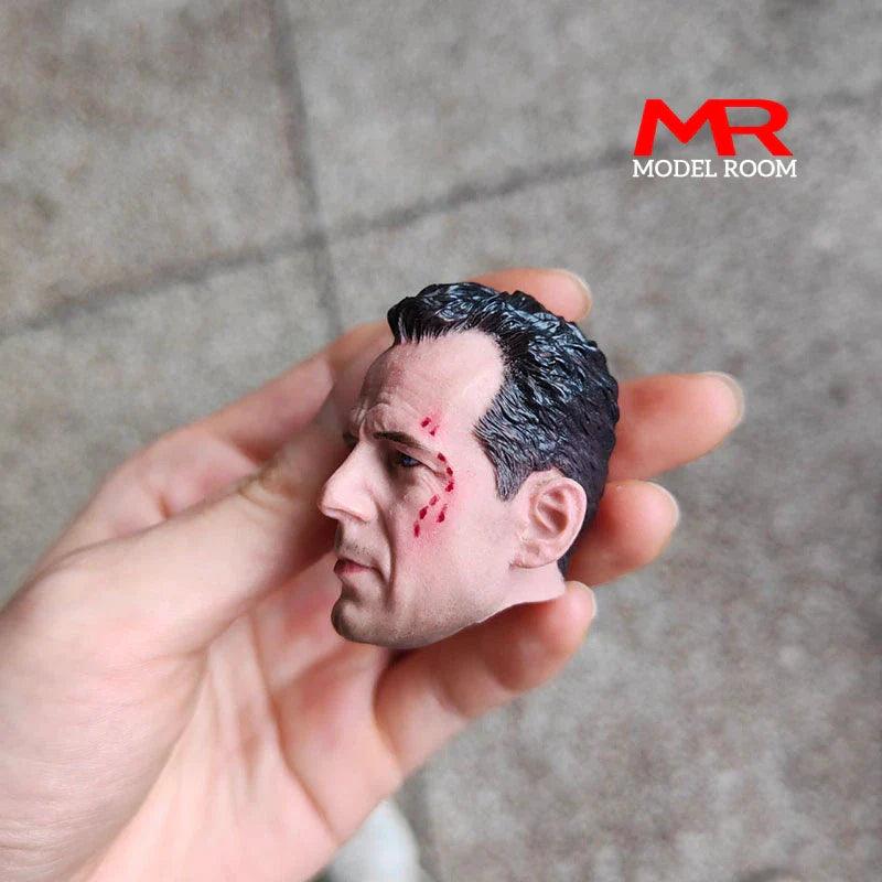 1/6 Bruce Willis Carving Wounded Ver. Male Head Sculpt For 12'' Man Action Figure Body - petguardiansupplies