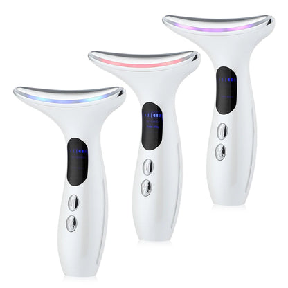 Rejuvenation anti-wrinkle face massager EMS Microcurrent Neck Beauty Device LED Firming skin care tool for chin facial lifting - petguardiansupplies