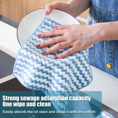 5pcs Microfiber Cleaning Cloth,Dish Cloths,10x10 Inches Dish Towels,Super Soft and Absorbent Kitchen Dishcloths,Fast Drying - petguardiansupplies