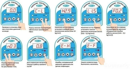 1pc 220V Automatic Eletronic Digital Display Pressure Controller Switch WPC-10 Oil Water Booster Pump Air Compressor Vacuum - petguardiansupplies