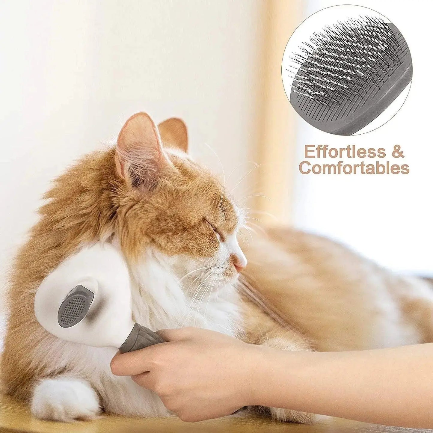 Pet Dog Brush Cat Comb Self Cleaning Pet Hair Remover Brush For Dogs Cats Grooming Tools Pets Dematting Comb Dogs Accessories - petguardiansupplies