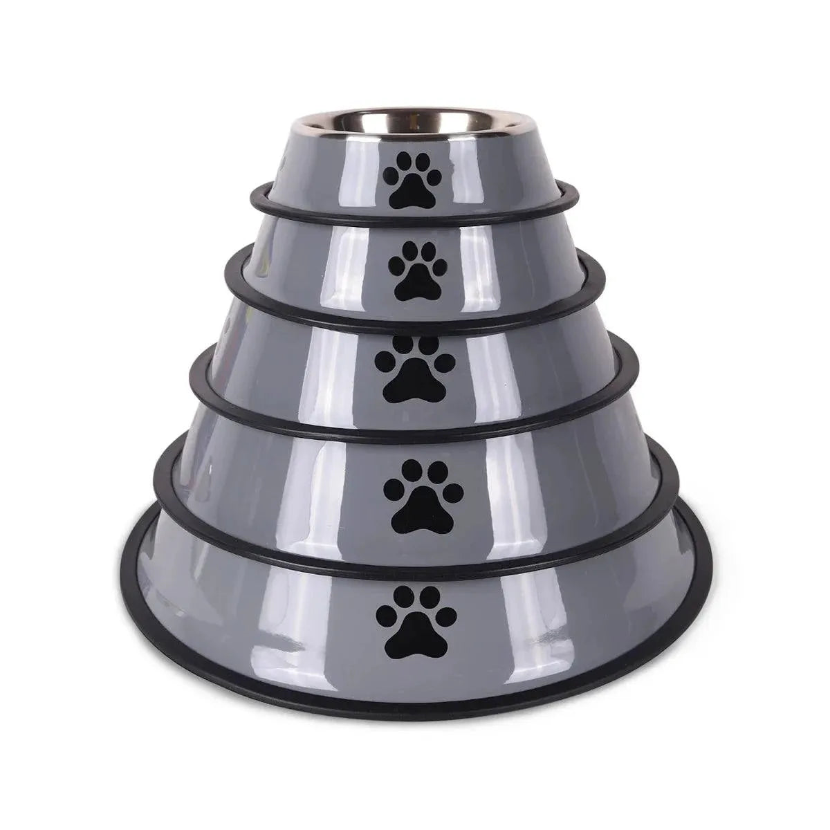 1PC Stainless Steel Pet Bowl Cat Bowl Dog Food Bowl Multi-Specification Anti-fall Food Bowl Food Bowl Feeding Pet Supplies - petguardiansupplies