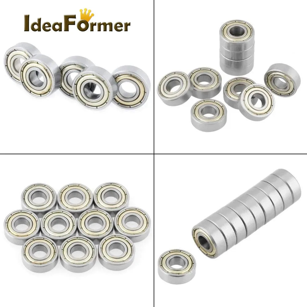 IdeaFormer 10pcs ABEC 7 625ZZ Ball Bearing Deep Groove bearing 5*16*5 mm Miniature Deep Groove 3D Printer Parts - petguardiansupplies