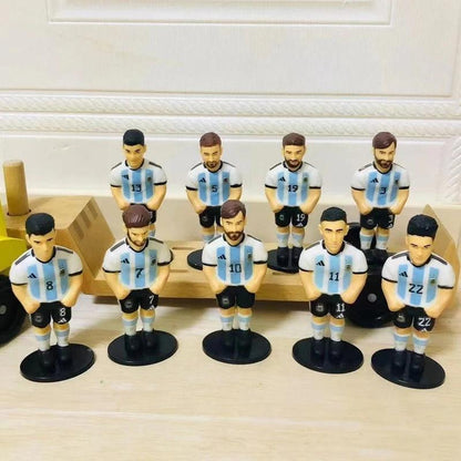 Football Star Figure Toys Messi Ronaldo Athletes Minigols Static Model Football Fan Collection Figures Car Decorations - petguardiansupplies