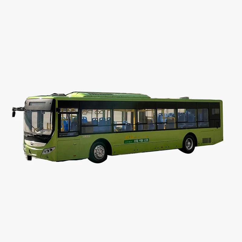 1:42 bus E12 new energy ZK1628 low floor alloy simulation car model bus+small gift - petguardiansupplies