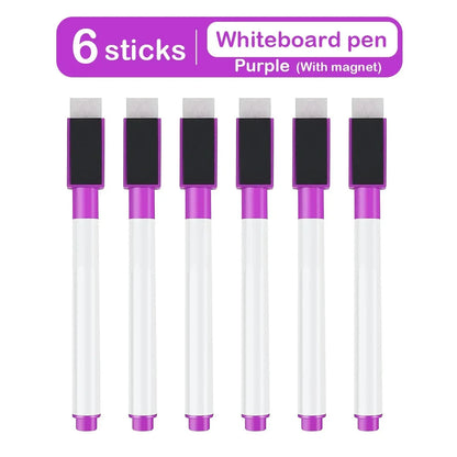 Magnetic Erasable Whiteboard Pen Color Options Blackboard Note Numbering Stationery Office Teaching Supplies for Classroom Use - petguardiansupplies