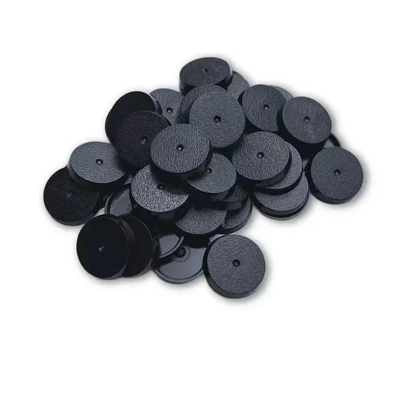 25mm Round Plastic Bases for Gaming Miniatures and Table Games - petguardiansupplies