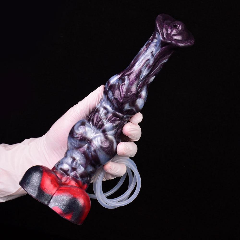 NYOTA Large Knot Anal Plug Squirting Dog Dildos For Women Men Anus Dilator Vagina Masturbator Silicone Penis Adult Erotic Toy - petguardiansupplies