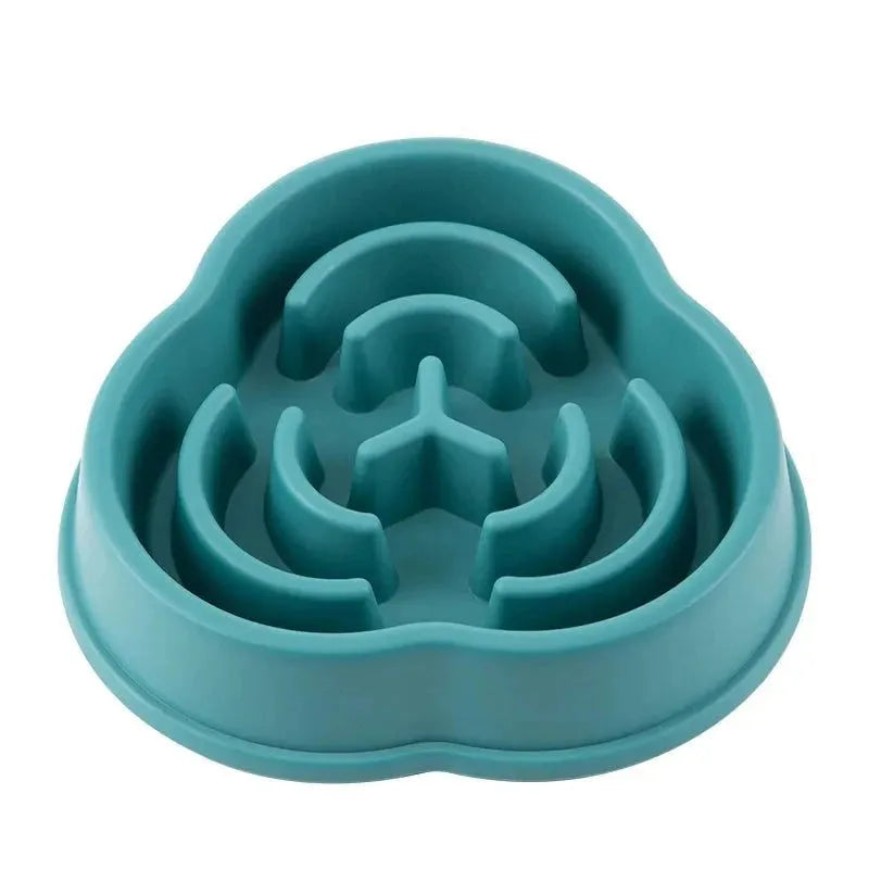 Pet Cat Dog Slow Food Bowl Fat Help Healthy Round Anti-choking Thickened And Non-slip Multiple Colors Shapes - petguardiansupplies