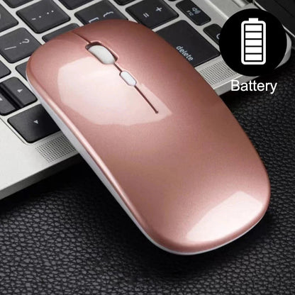 Wireless Mouse Bluetooth compatible 2.4GHz 1600DPI USB Rechargeable RGB Light Portable Mouse For Laptop Computer PC Macbook Game - petguardiansupplies