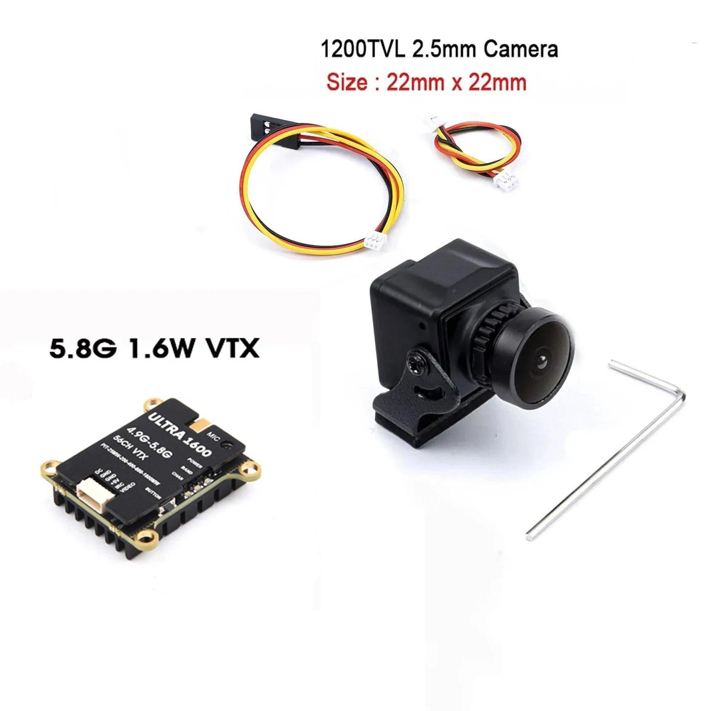 VTX2W5 5.8GHZ 1.6W / 2.5W 64CH FPV VTX Transmitter & 1500TVL / 1800TVL / 2000TVL Camera Receiver UVC for FPV RC Camera Drone - petguardiansupplies