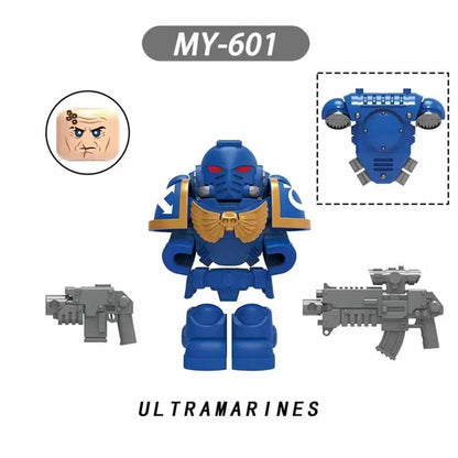 Fallout Games Bricks Space Wolves Marine Raven Guard Salamanders Iron Hands Mini Action Figure Model Toy Building Blocks Gifts - petguardiansupplies