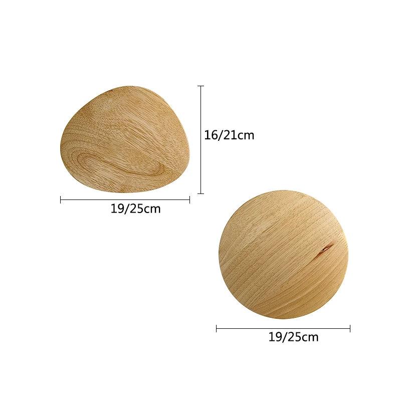 AC110-240V Wooden LED Wall Lamp Craft Round Oval Shape with Light Decorative Lamp Source Wall-mounted Indoor Lighting - petguardiansupplies