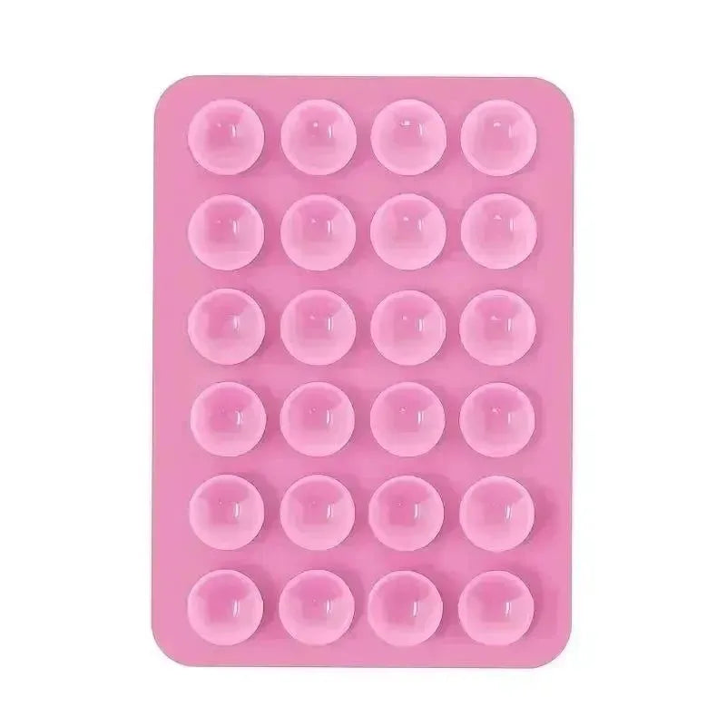 Phone Silicone Suction Cup Holder Multifunctional Suction Cup Wall Stand Square Anti-Slip Single-Sided Case Mount Back Sticker - petguardiansupplies