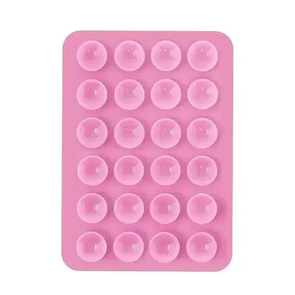 Phone Silicone Suction Cup Holder Multifunctional Suction Cup Wall Stand Square Anti-Slip Single-Sided Case Mount Back Sticker - petguardiansupplies