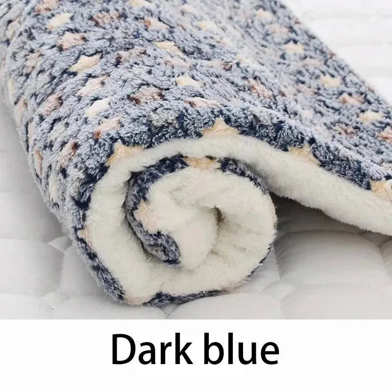 Flannel Pet Sleeping Mat Dog Bed Cat Litter Puppy Bed Dog Sofa Lovely Mattress Cushion for Small Large Dog Blanket Pet Supplies - petguardiansupplies