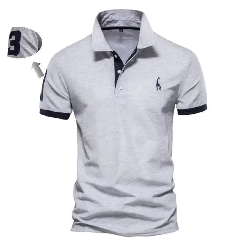 AIOPESON Embroidery 35% Cotton Polo Shirts for Men Casual Solid Color Slim Fit Mens Polos New Summer Fashion Brand Men Clothing - petguardiansupplies