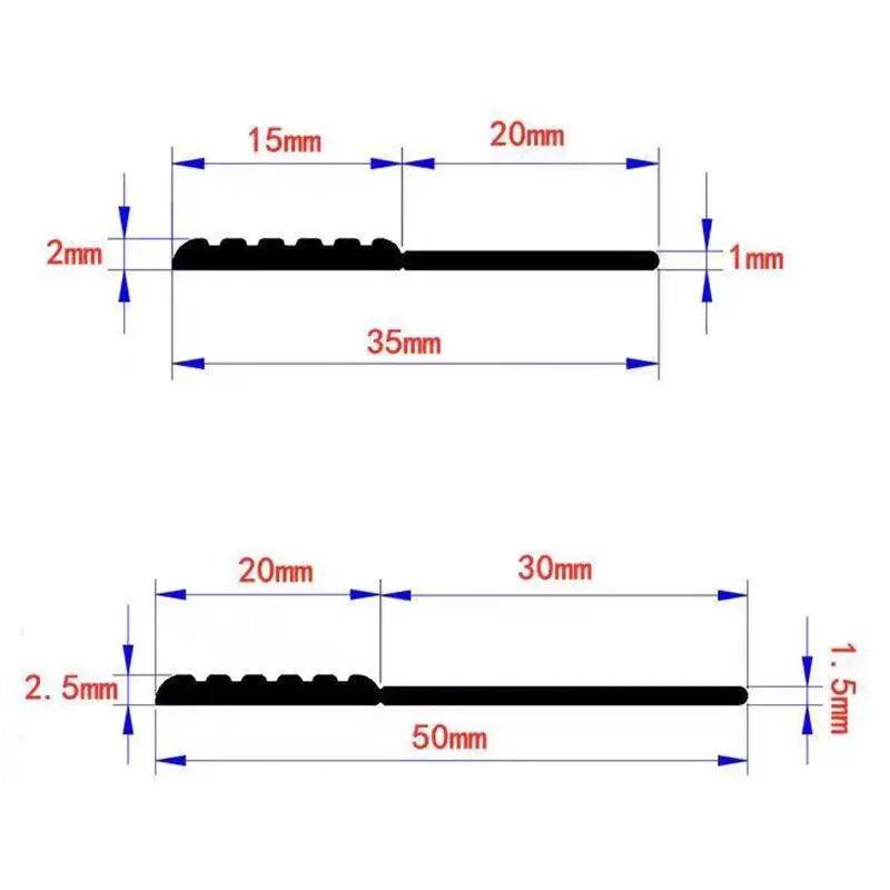 New Dustproof Door Draught Weatherstrip Bottom Seal Strip Silicone Windproof Dust Self Adhesive For Doors Stopper Sealing Tape - petguardiansupplies