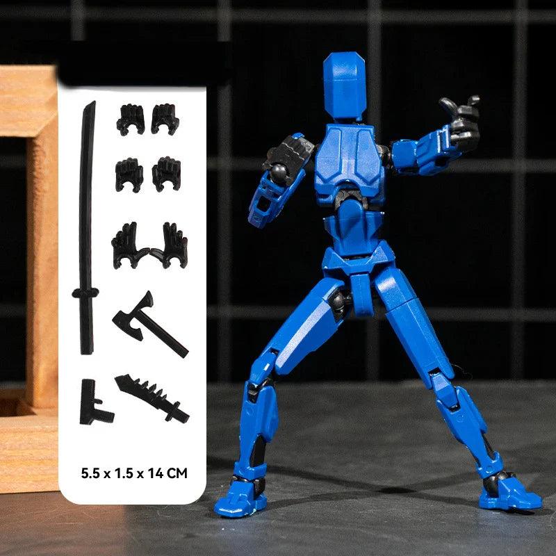 Lucky 13 Figure Toys Dummy 3D Printed Movable Shapeshift Robot Action Figuras DIY Mannequin Decompression Toys For Boy Gifts - petguardiansupplies