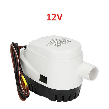 12V 24V 110V 220V 750GPH 1100GPH Automatic Boat Bilge Pump Auto Float Switch DC Submersible Electric Water Pump 12 24 V 220 Volt - petguardiansupplies