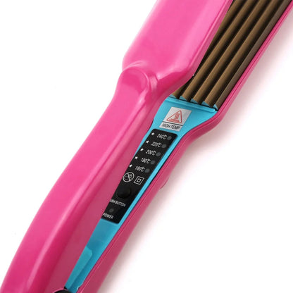 Hair Curler Crimper Crimping Wave Titanium Alloy Plate Waver - petguardiansupplies