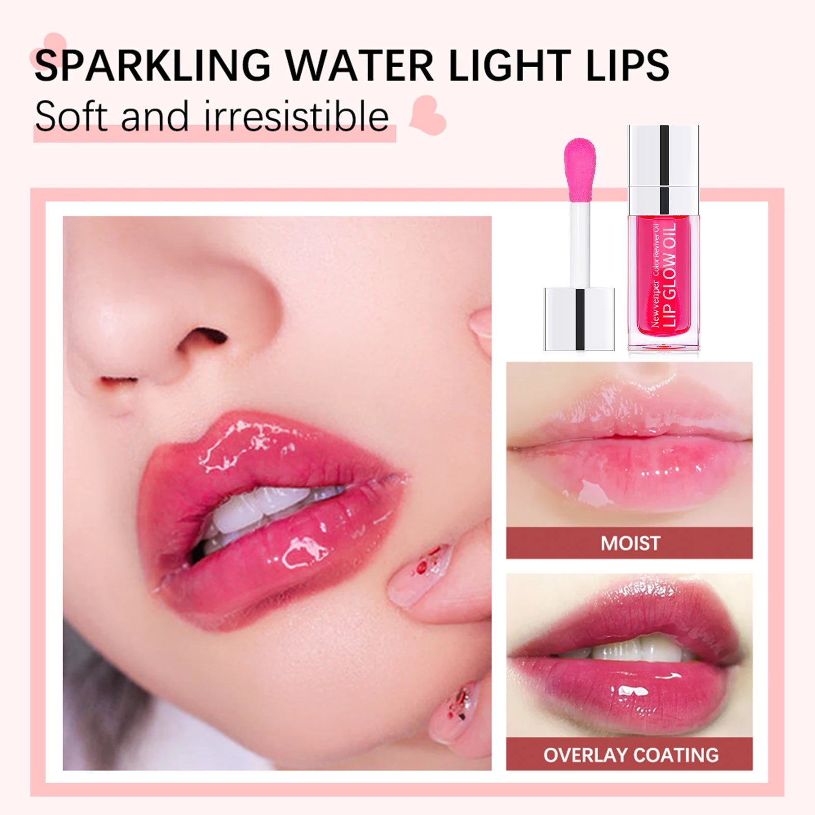 Hydrating Lip Glow Oil Long Lasting Plumping Lip Gloss Moisturizing Transparent Toot Lip Balm for Dry Lips Lip Care - petguardiansupplies