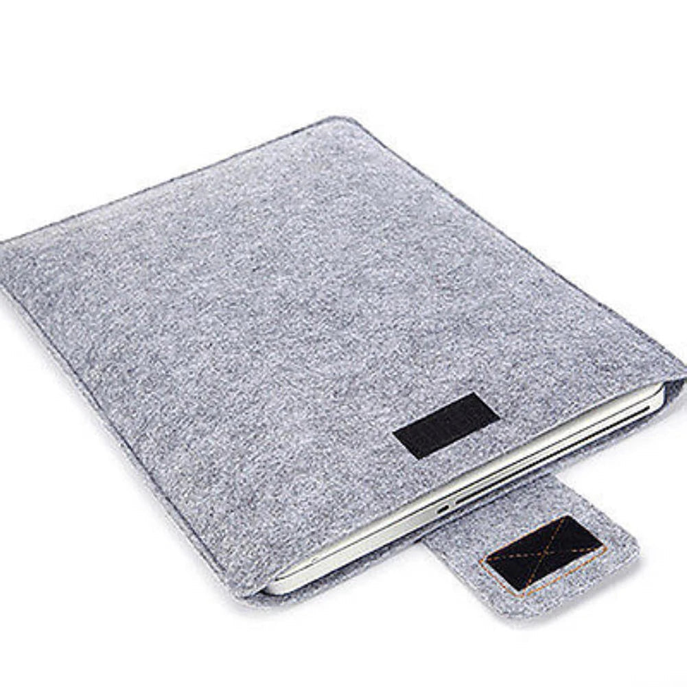 Felt Sleeve Slim Tablet Case Cover Bag for MacBooks Air Pro 11 13 15 Inch Solid Color Tablet Storage Bag - petguardiansupplies