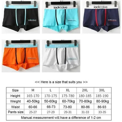 3Pcs Male Panties Cotton Men's Underwear Boxers Breathable Man Boxer Printed Underpants Comfortable Shorts Men Underwear M-3XL - petguardiansupplies