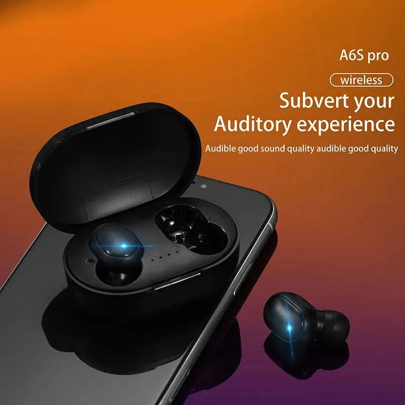 2023 A6S TWS Wireless Bluetooth Headphones Sport in Ear Earphone With Microphone Mini Pods Earbuds Noise Cancelling Headsets - petguardiansupplies