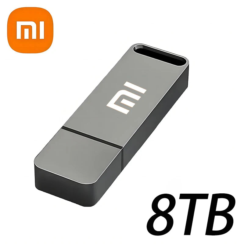 Xiaomi 16TB Flash Drive USB3.2 High Speed Transfer Metal Type C U Flash SSD Portable Mini Flash Drive Memory Waterproof U Drive - petguardiansupplies