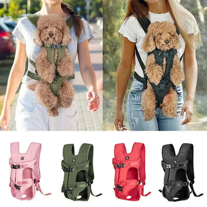 Pet Dog Carrier Bag Dogs Backpack Portable Travel Breathable Dog Bag Adjustable Outdoor Dog Carrier Bag Pet Carrying Supplies - petguardiansupplies