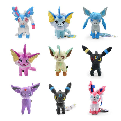 Leafeon Vaporeon Glaceon Sylveon Espeon Umbreon Vaporeon Sylveon Plush Toys Game for Collectible Gift,Soft Plushies Stuffed - petguardiansupplies