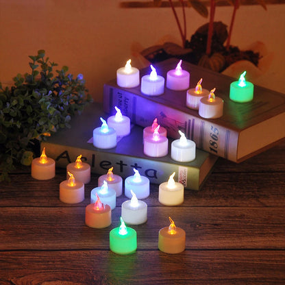 12 X LED Colour Changing Flickering Mood Tea Lights Flameless Battery Operated - petguardiansupplies