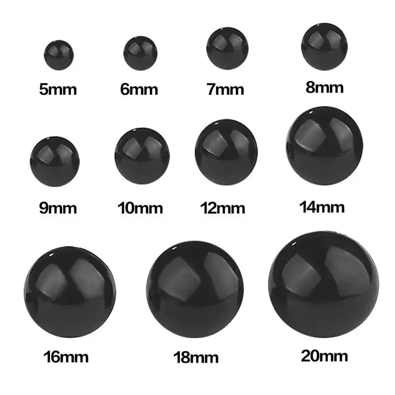 100/50PCS 5-20mm Black Plastic Safety Eyes For Toys Amigurumi Diy Kit Crafts TeddyBear Toy Eye For Doll Decoration Accessories - petguardiansupplies