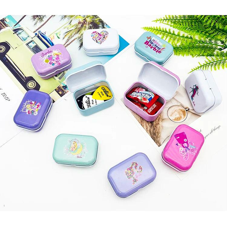 Colorful mini tin box sealed jar packing boxes jewelry, candy box small storage boxes cans coin earrings, headphones gift box - petguardiansupplies