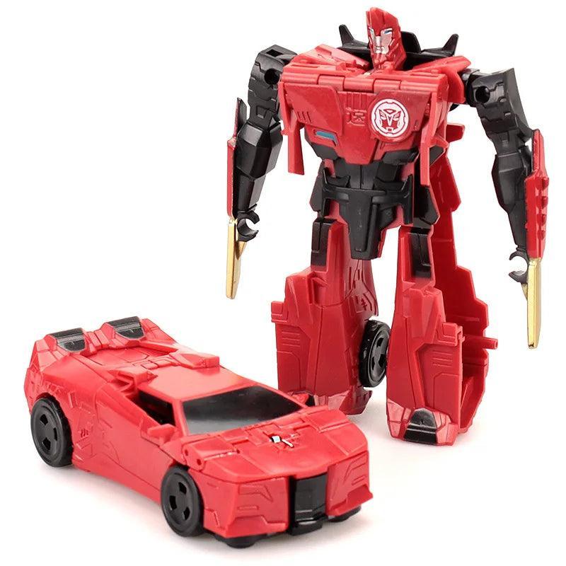 Transforming Toy Car Children 12cm Transformation Robot Kit Toys Models 2 In 1 One Step Model Deformed Car Toy for Boy Gift - petguardiansupplies