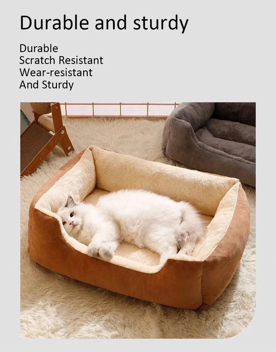 Bed for Cats Pet Products Cushions Kitten Goods Accessories Dog All Houses Supplies Things Accessory Habitats Basket House Beds - petguardiansupplies