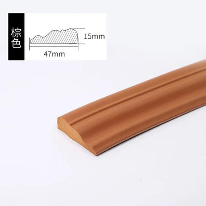 5M 3D Self-Adhesive Foam Waist Line TV Background Wall Decorative Strip Ceiling Moulding Line Frame Stickers Kids Anti-collision - petguardiansupplies