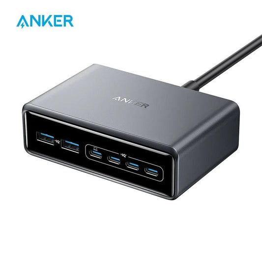 Anker Prime Charger 200 W 6 Ports GaN Charging Station USB-C PD Desktop Charger with Quick Charging, Compatible with iPhone - petguardiansupplies